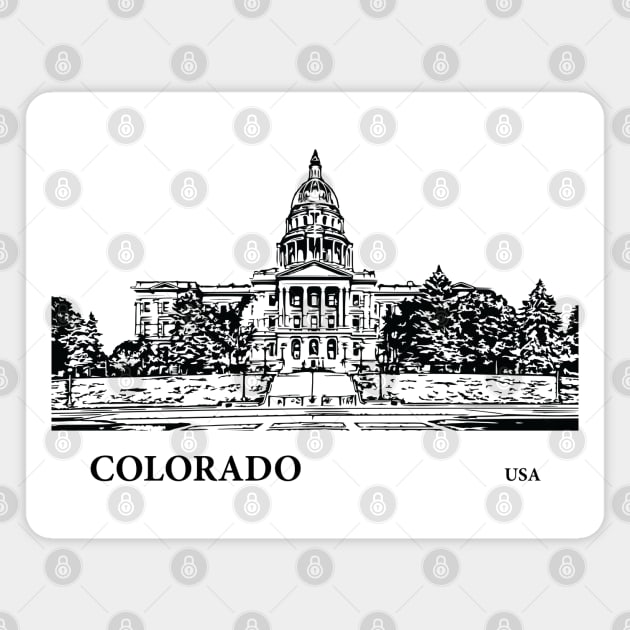 Colorado State USA Magnet by Lakeric